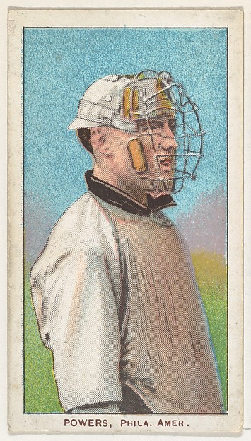 Powers, Philadelphia, American League, from the White Border series (T206) for the American Tobacco Company