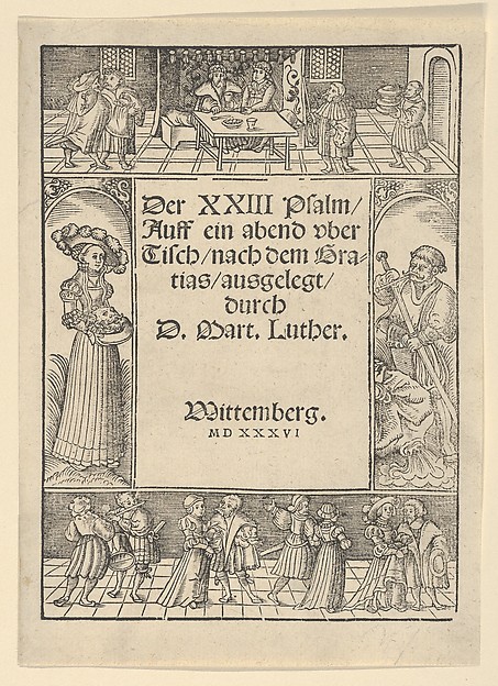 Title-Border with the Story of Salome and St. John the Baptist by Lucas Cranach the Elder and Workshop