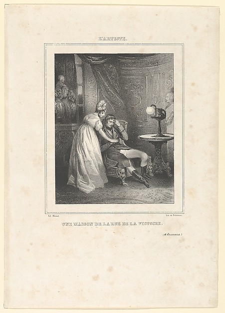 Une maison de la rue de la Victoire, from "L'Artiste"