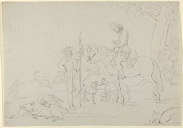 Medieval Hunting Scene