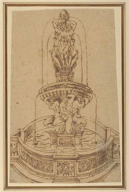 Design for a Fountain with the Three Graces