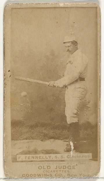 Francis John "Frank" Fennelly, Shortstop, Cincinnati, from the Old Judge series (N172) for Old Judge Cigarettes