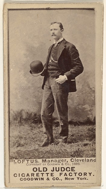 Thomas Joseph "Tom" Loftus, Manager, Cleveland, from the Old Judge series (N172) for Old Judge Cigarettes