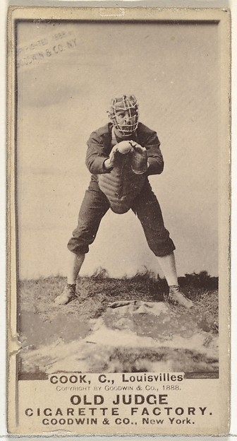 Paul Cook, Catcher, Louisville Colonels, from the Old Judge series (N172) for Old Judge Cigarettes by Goodwin & Company, The Metropolitan Museum of Art