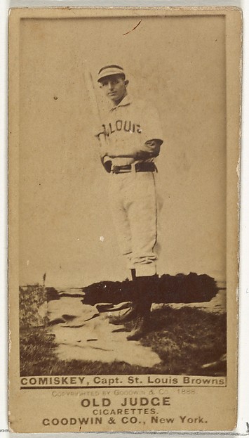 Charles Albert "The Old Roman" Comiskey, Captain, St. Louis Browns, from the Old Judge series (N172) for Old Judge Cigarettes by Goodwin & Company, The Metropolitan Museum of Art