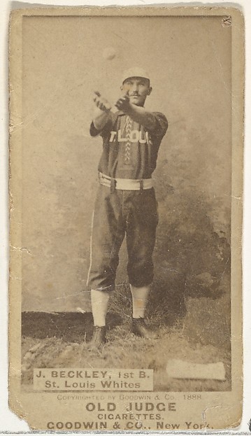 Beckley, 1st Base, St. Louis Whites, from the Old Judge series (N172) for Old Judge Cigarettes by Goodwin & Company, The Metropolitan Museum of Art