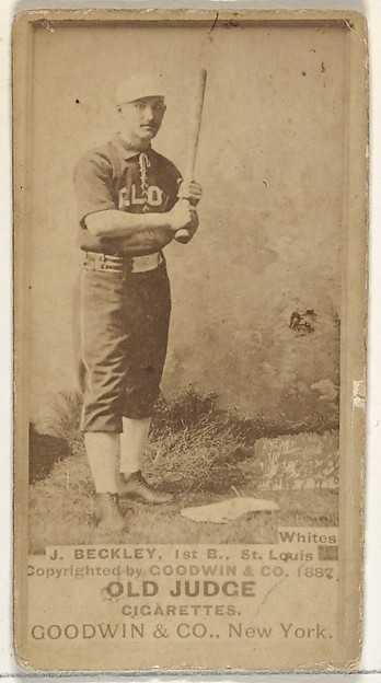 Beckley, 1st Base, St. Louis Whites, from the Old Judge series (N172) for Old Judge Cigarettes
