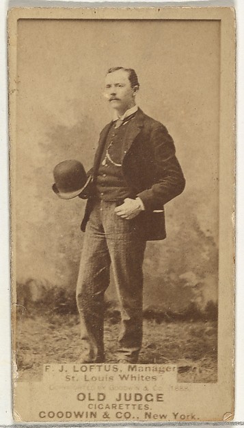 Loftus, Manager, St. Louis Whites, from the Old Judge series (N172) for Old Judge Cigarettes