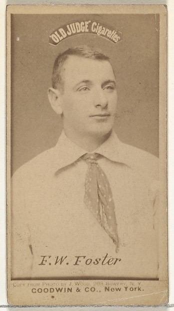 F.W. Foster, from the Old Judge series (N172) for Old Judge Cigarettes