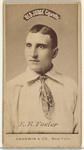 F.F. Foster, from the Old Judge series (N172) for Old Judge Cigarettes