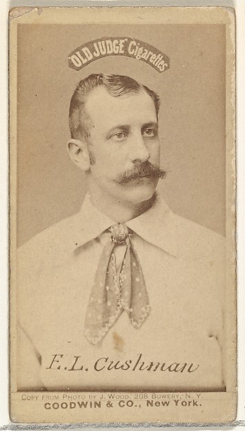 F.L. Cushman, from the Old Judge series (N172) for Old Judge Cigarettes