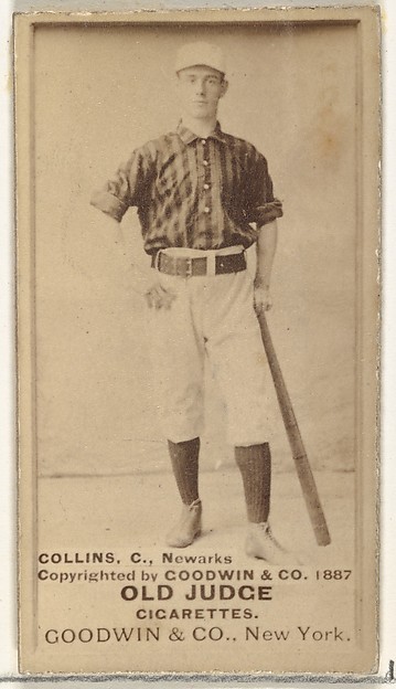 Collins, Catcher, Newark, from the Old Judge series (N172) for Old Judge Cigarettes
