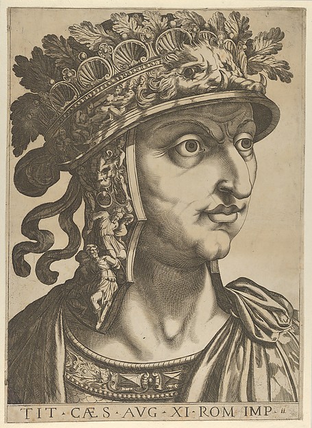 Plate 11: Titus Vespasian looking to the right, from "The Twelve Caesars"