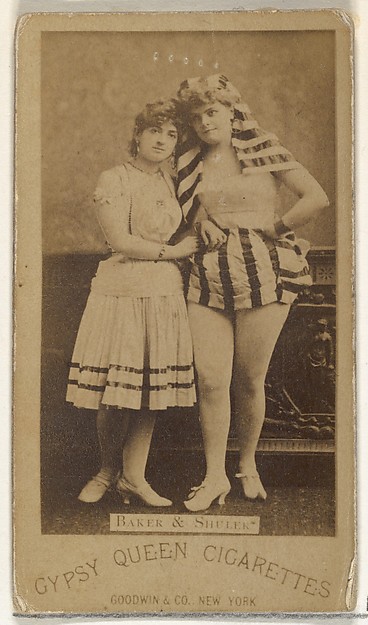 Baker and Shuler, from the Actors and Actresses series (N171) for Gypsy Queen Cigarettes