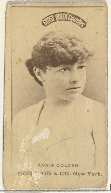 Annie Golden, from the Actors and Actresses series (N171) for Gypsy Queen Cigarettes