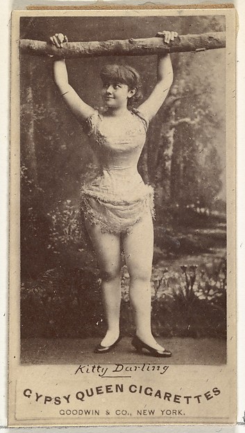 Kitty Darling, from the Actors and Actresses series (N171) for Gypsy Queen Cigarettes