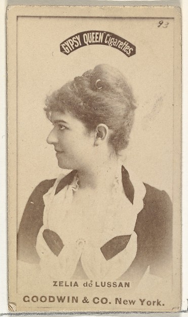 Zelia de Lussan, from the Actors and Actresses series (N171) for Gypsy Queen Cigarettes
