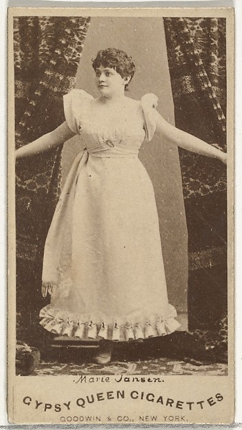 Marie Jansen, from the Actors and Actresses series (N171) for Gypsy Queen Cigarettes