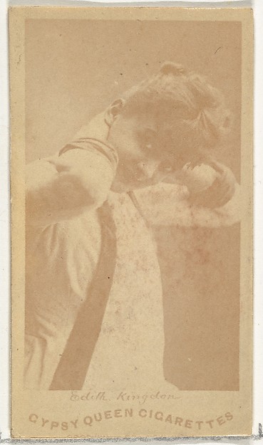 Edith Kingdon, from the Actors and Actresses series (N171) for Gypsy Queen Cigarettes