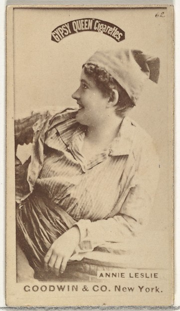 Annie Leslie, from the Actors and Actresses series (N171) for Gypsy Queen Cigarettes