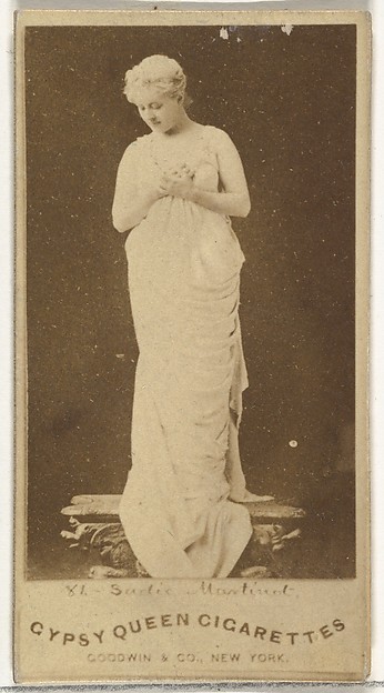Sadie Martinot, from the Actors and Actresses series (N171) for Gypsy Queen Cigarettes
