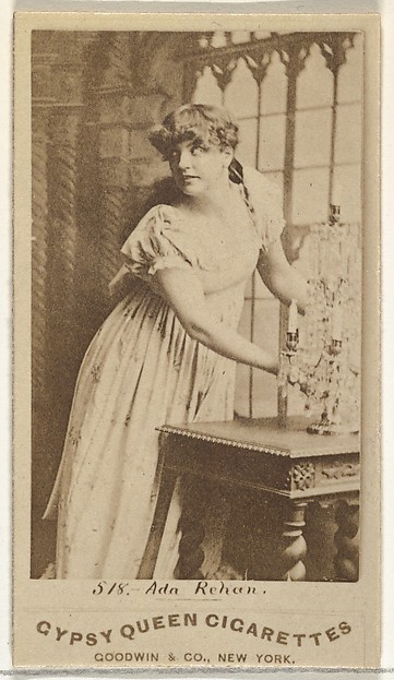 Ada Rehan, from the Actors and Actresses series (N171) for Gypsy Queen Cigarettes by Goodwin & Company, The Metropolitan Museum of Art
