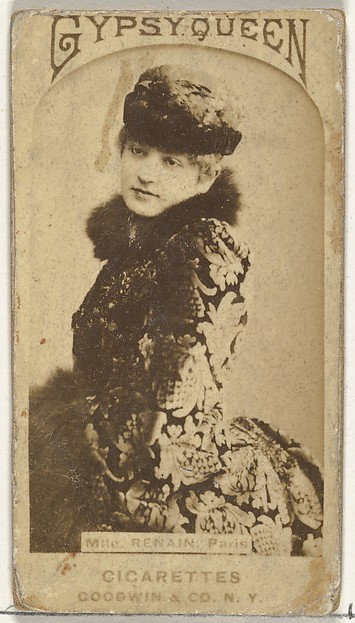 Mlle. Renain, Paris, from the Actors and Actresses series (N171) for Gypsy Queen Cigarettes