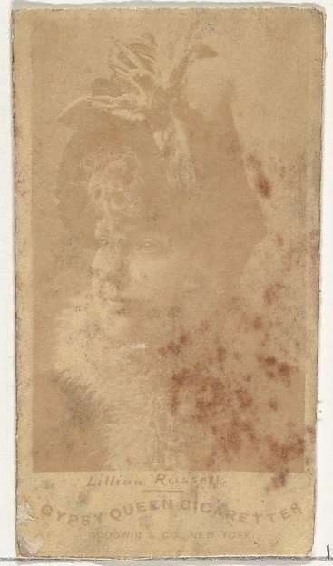 Lillian Russell, from the Actors and Actresses series (N171) for Gypsy Queen Cigarettes