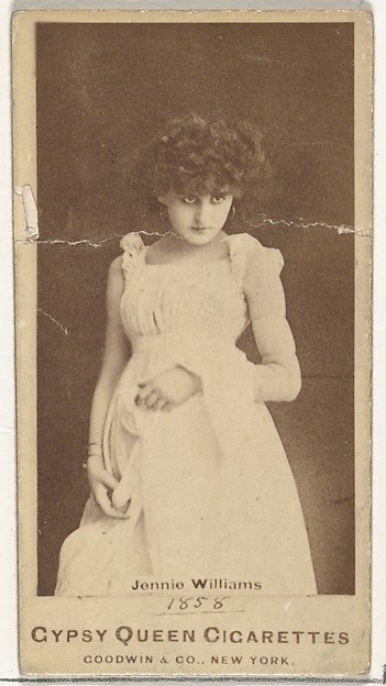 Jennie Williams, from the Actors and Actresses series (N171) for Gypsy Queen Cigarettes