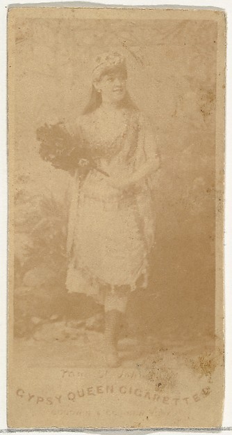 From the Actors and Actresses series (N171) for Gypsy Queen Cigarettes