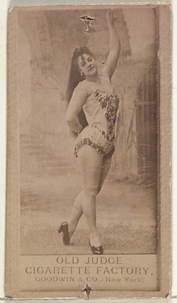 From the Actors and Actresses series (N171) for Old Judge Cigarettes