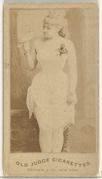 From the Actors and Actresses series (N171) for Old Judge Cigarettes