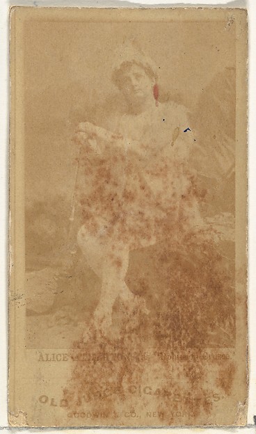From the Actors and Actresses series (N171) for Old Judge Cigarettes