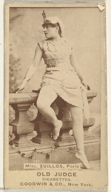 Mlle. Zuillos, Paris, from the Actors and Actresses series (N171) for Old Judge Cigarettes