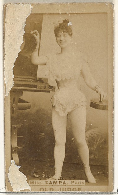 Mlle. Zampa, Paris, from the Actors and Actresses series (N171) for Old Judge Cigarettes