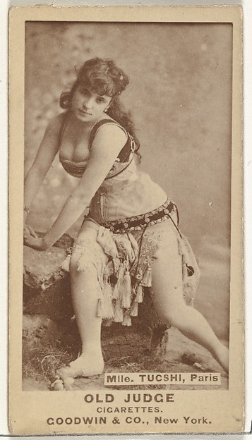 Mlle. Tucshi, Paris, from the Actors and Actresses series (N171) for Old Judge Cigarettes