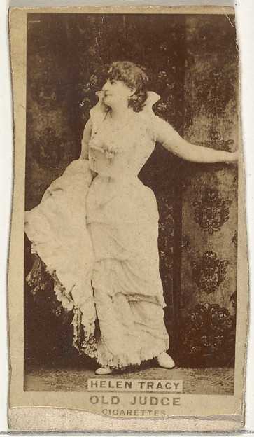 Helen Tracy, from the Actors and Actresses series (N171) for Old Judge Cigarettes