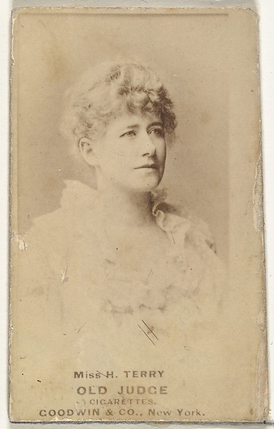 Miss H. Terry, from the Actors and Actresses series (N171) for Old Judge Cigarettes