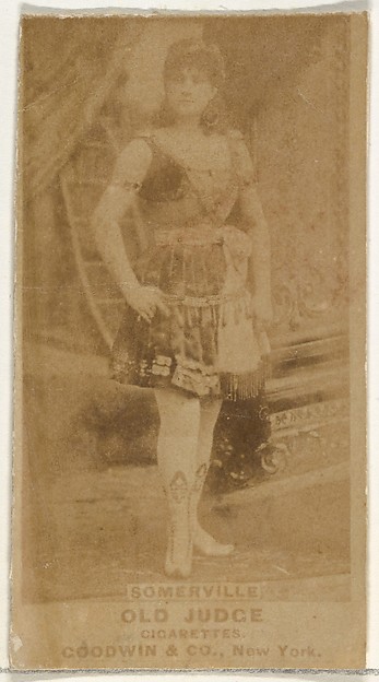 Annie Somerville, from the Actors and Actresses series (N171) for Old Judge Cigarettes