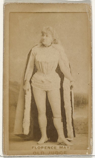 Florence May, from the Actors and Actresses series (N171) for Old Judge Cigarettes