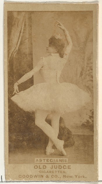 Astegianis, from the Actors and Actresses series (N171) for Old Judge Cigarettes