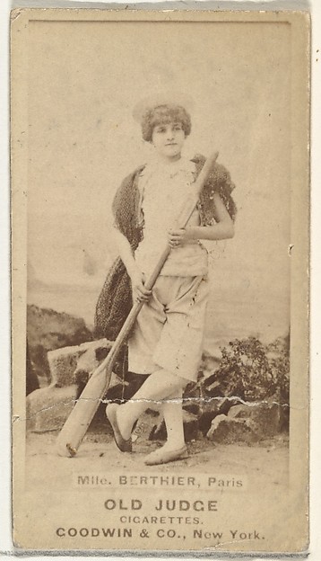 Mlle. Berthier, Paris, from the Actors and Actresses series (N171) for Old Judge Cigarettes
