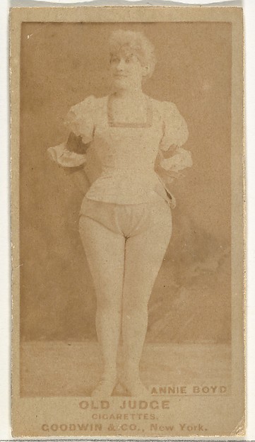 Annie Boyd, from the Actors and Actresses series (N171) for Old Judge Cigarettes