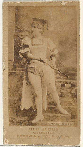 Annie Boyd, from the Actors and Actresses series (N171) for Old Judge Cigarettes
