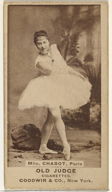 Mlle. Chabot, Paris, from the Actors and Actresses series (N171) for Old Judge Cigarettes