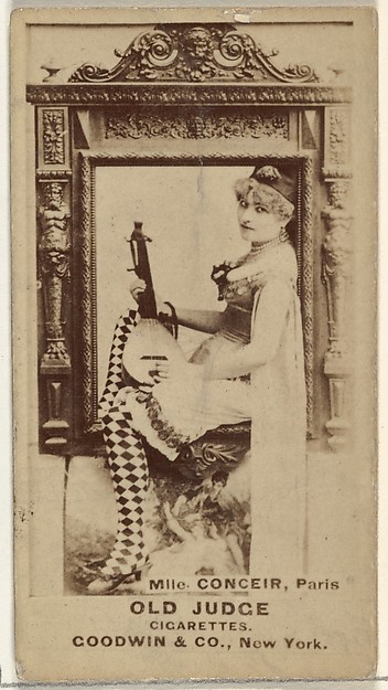 Mlle. Conceir, Paris, from the Actors and Actresses series (N171) for Old Judge Cigarettes