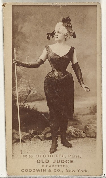 Mlle. Decroizee, Paris, from the Actors and Actresses series (N171) for Old Judge Cigarettes