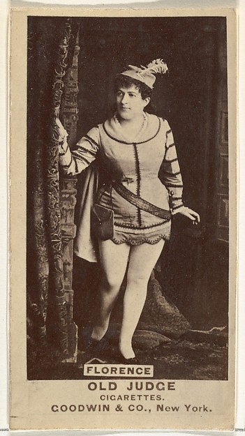 Florence, from the Actors and Actresses series (N171) for Old Judge Cigarettes