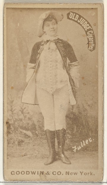Fuller, from the Actors and Actresses series (N171) for Old Judge Cigarettes