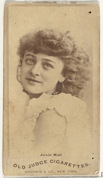 Josie Hall, from the Actors and Actresses series (N171) for Old Judge Cigarettes